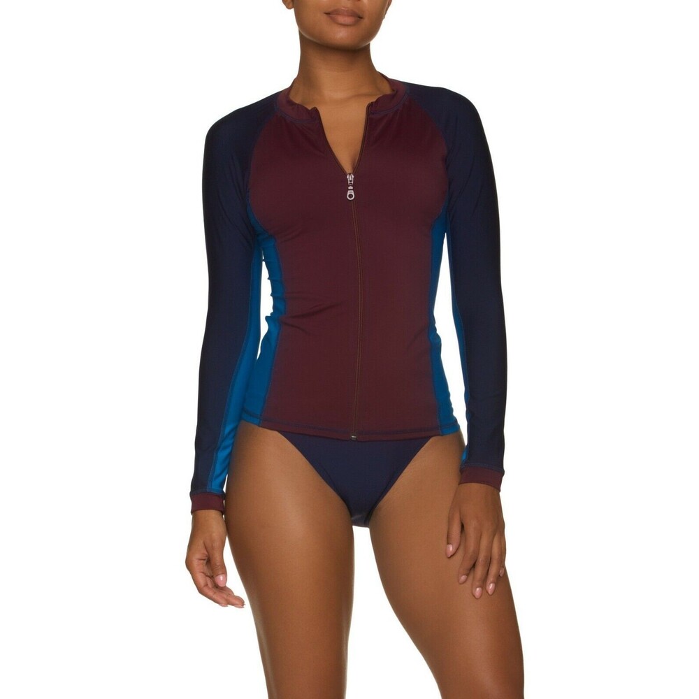NWT HELEN JON XS rash guard island surf shirt swim top UPF 50 sunscreen $110